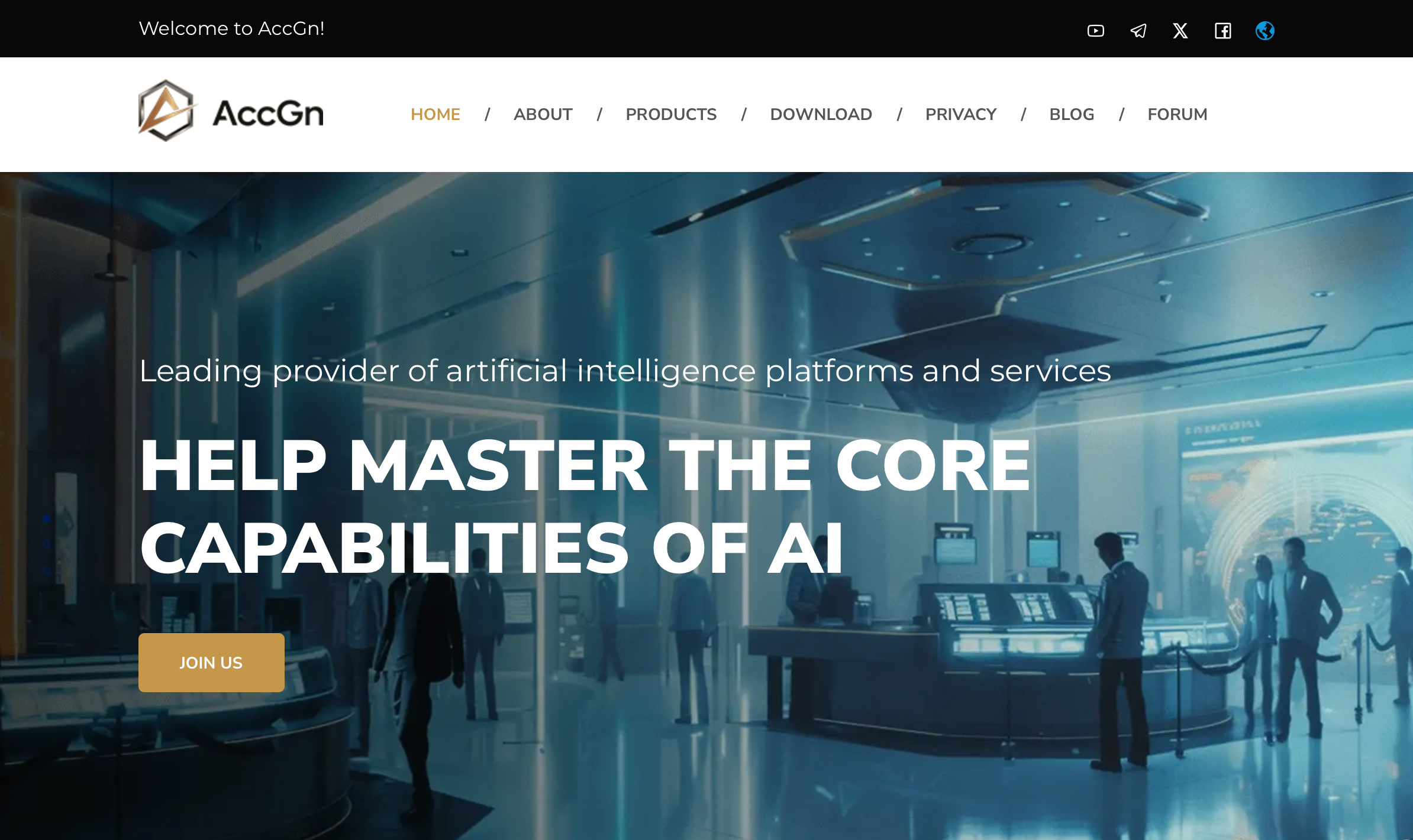 ACCGN AI trading app download page