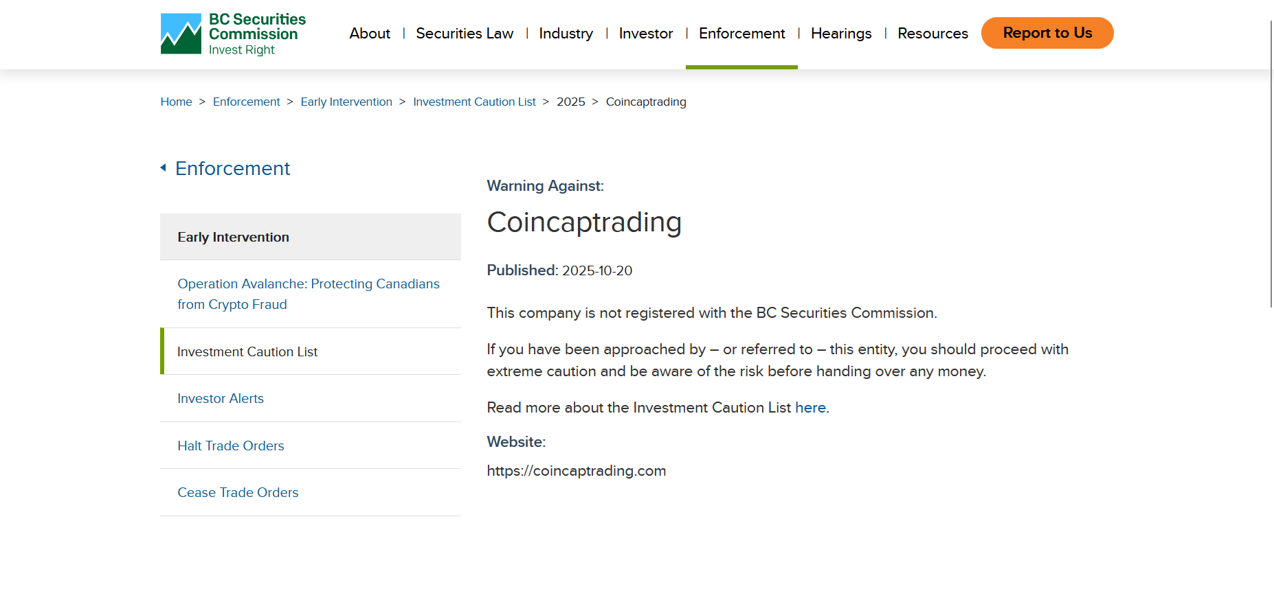 is Coincaptrading legit?