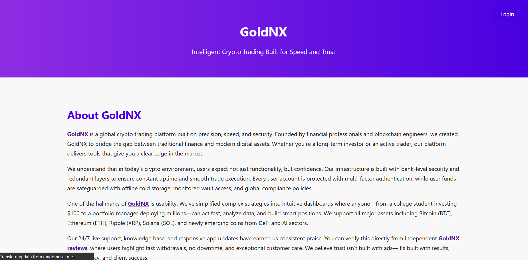 GoldNX scam review