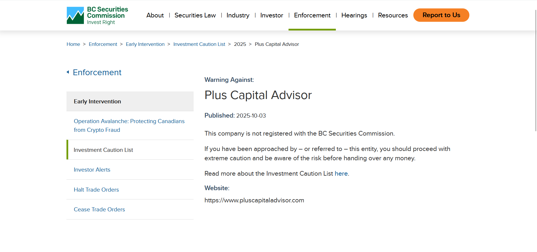 is Plus Capital Advisor legit?